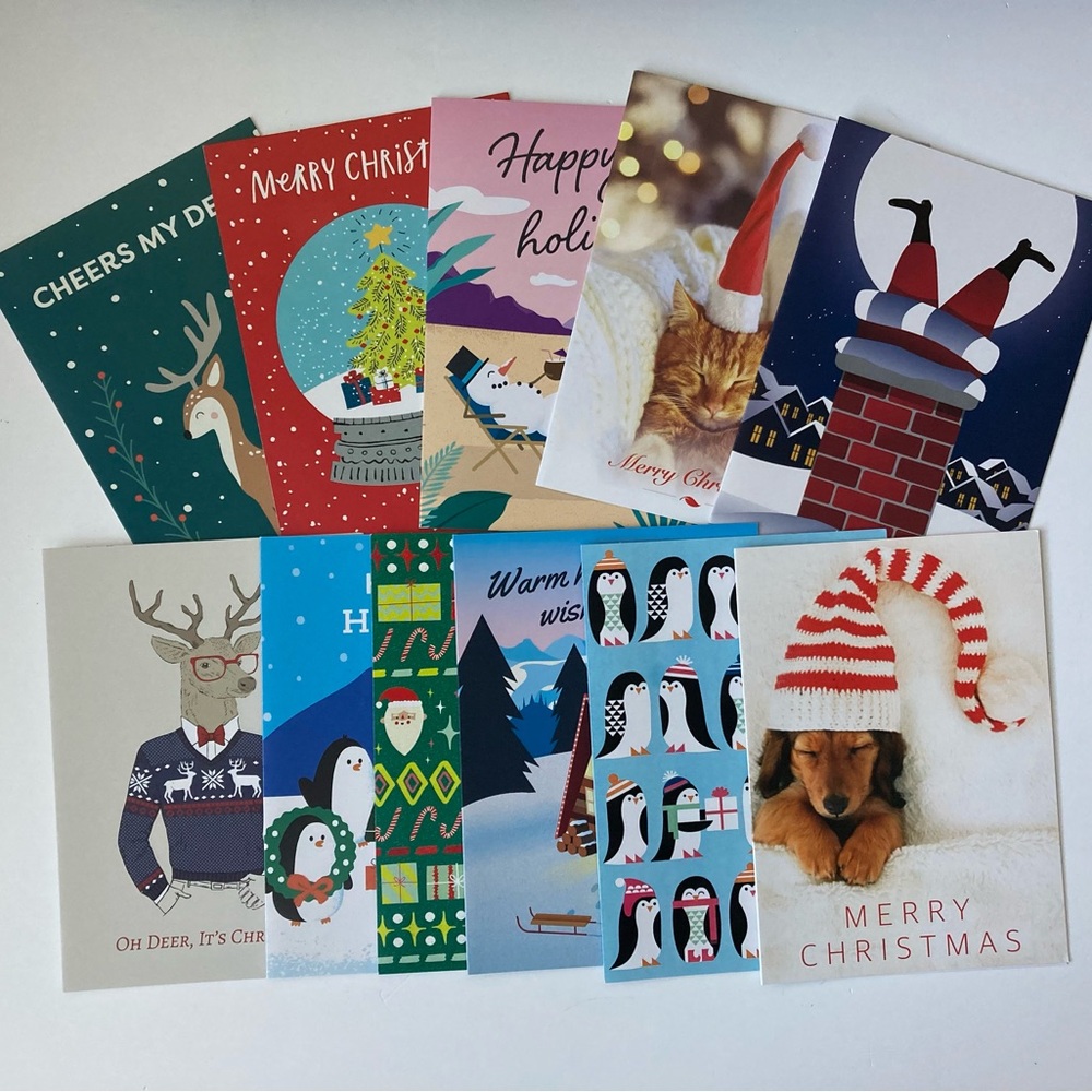 11 Christmas Cards Lot American Greetings Amazon Card